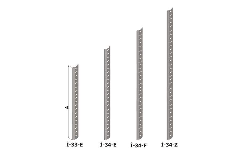 İ-33-E Vertical Shelf Supports