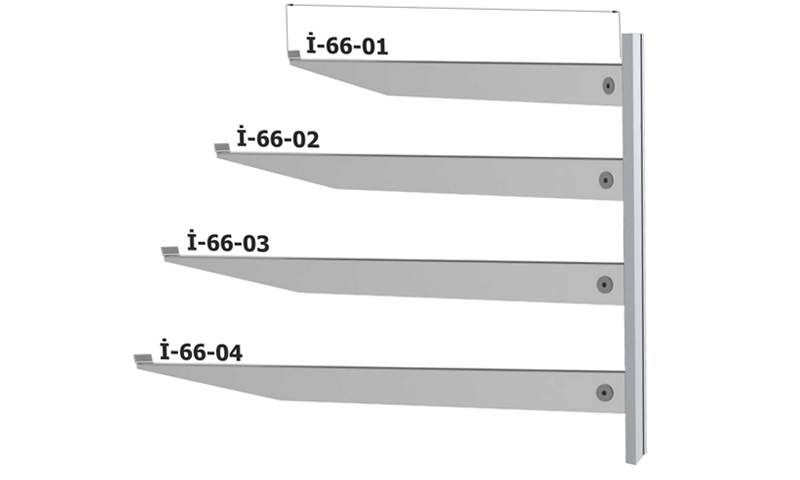 İ-66-01 Stainless Steel Shelf Handle