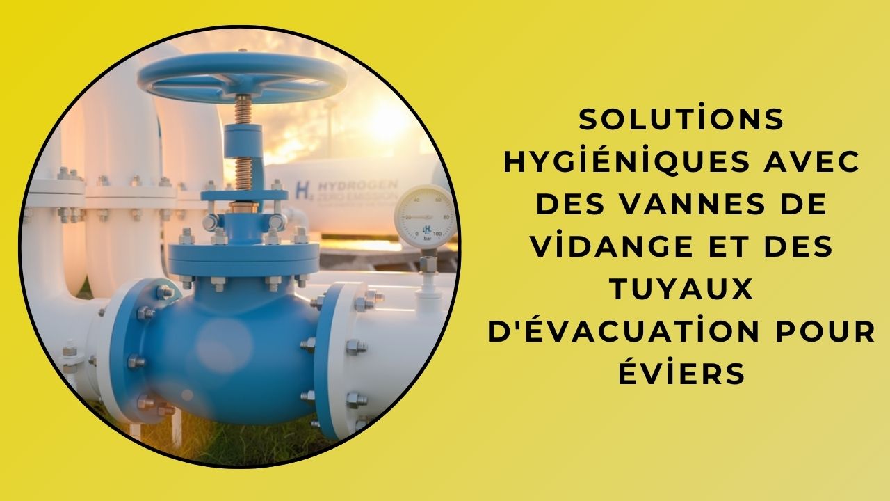 Solutions hygiéniques avec vannes de vidange et tuyaux de vidange d'évier