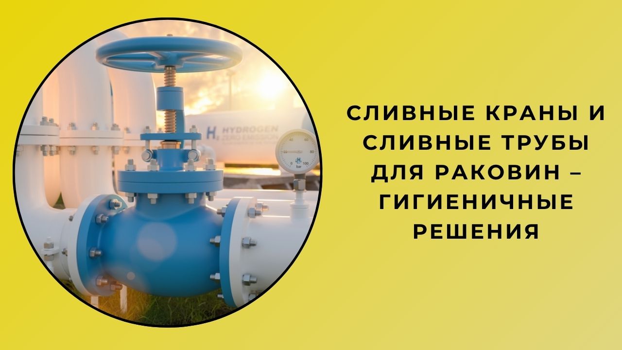 Гигиеничные решения со сливными клапанами и сливными трубами для раковин